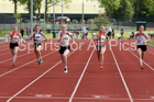 Girls under-15s 100 metres, 2019 North Eastern Track and Field Champs., Middlesbrough. Photo:  David T. Hewitson/Sports for All Pics